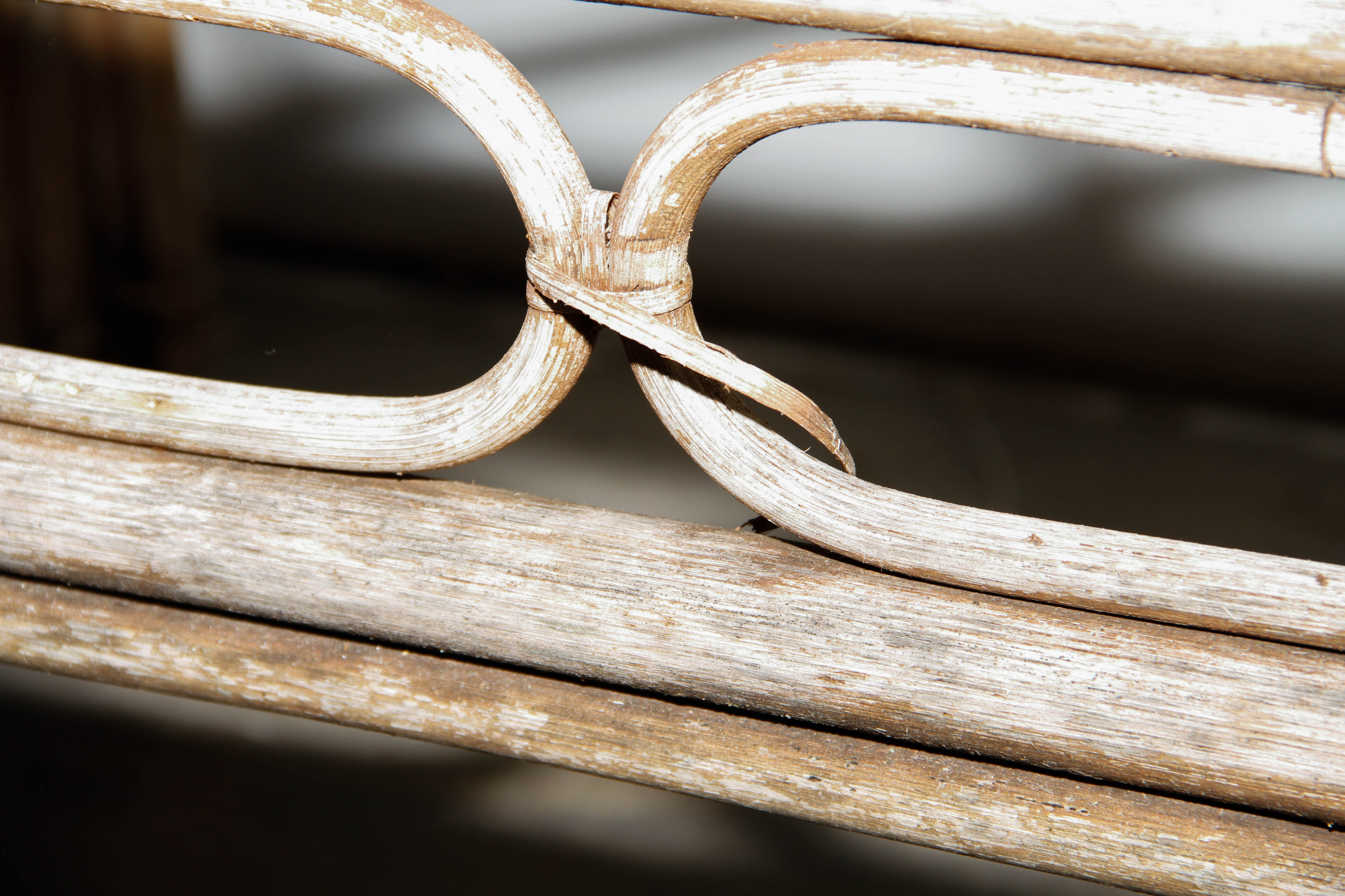 Pair of Rattan Tables