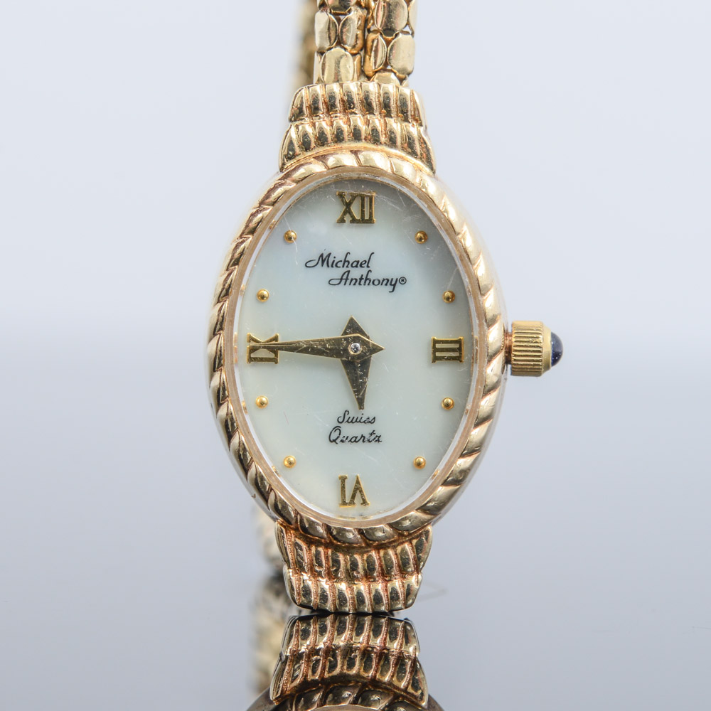 Michael Anthony 14K Yellow Gold Watch