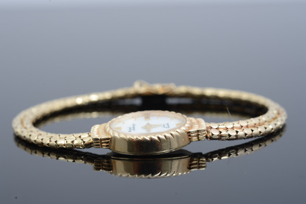 Michael Anthony 14K Yellow Gold Watch