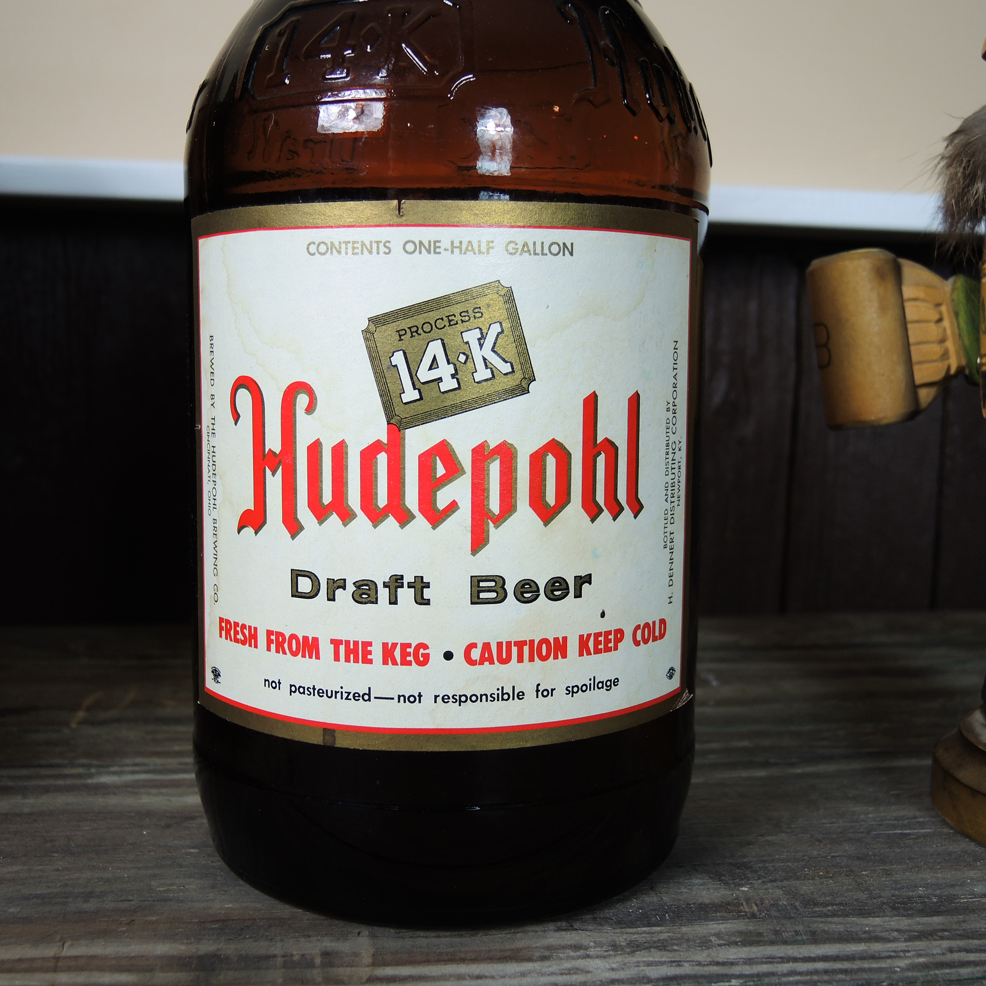 Vintage Cincinnati Beer Cases, Falstaff Metal Tray and Nutcracker