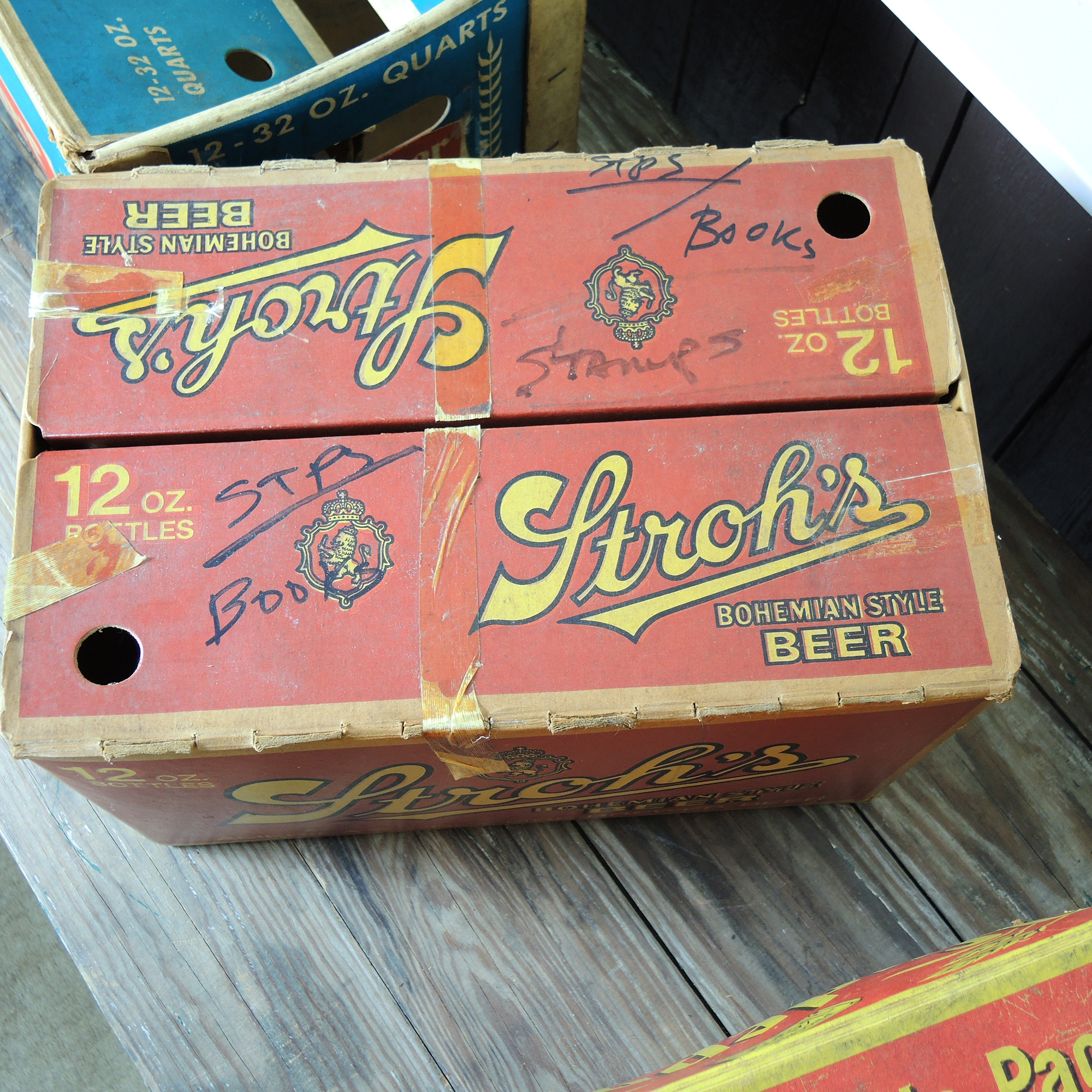 Vintage Cincinnati Beer Cases, Falstaff Metal Tray and Nutcracker