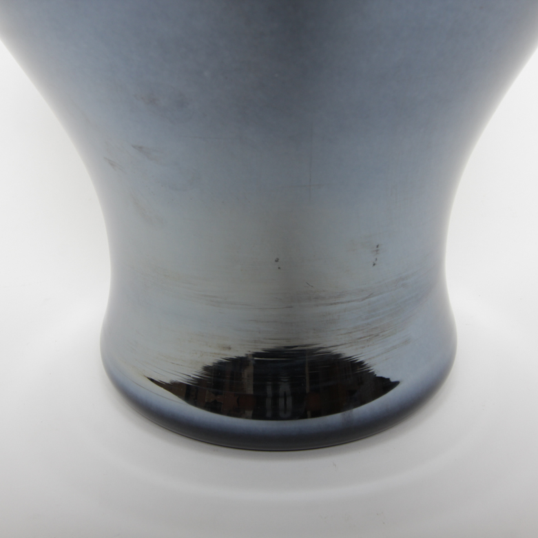 Laslo for Mikasa Glossy Black Urn Vase