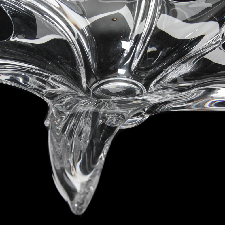 Art Vannes Crystal Starfish Centerpiece Bowl