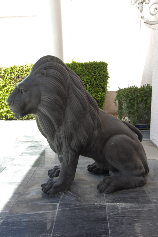 Monumental Cast Lion Statues