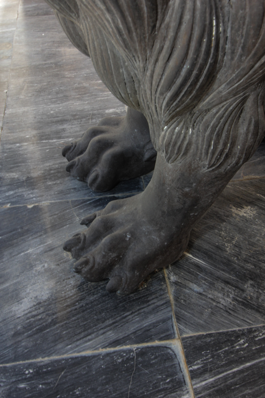 Monumental Cast Lion Statues