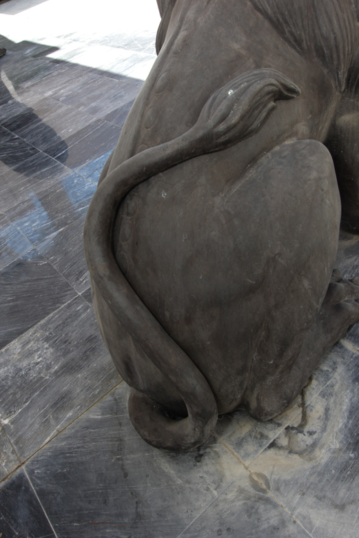 Monumental Cast Lion Statues