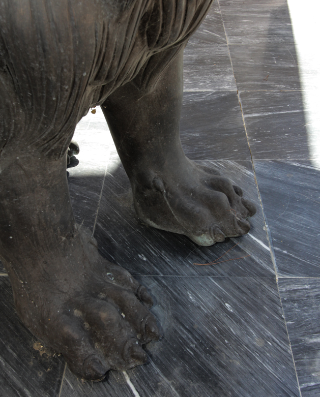 Monumental Cast Lion Statues
