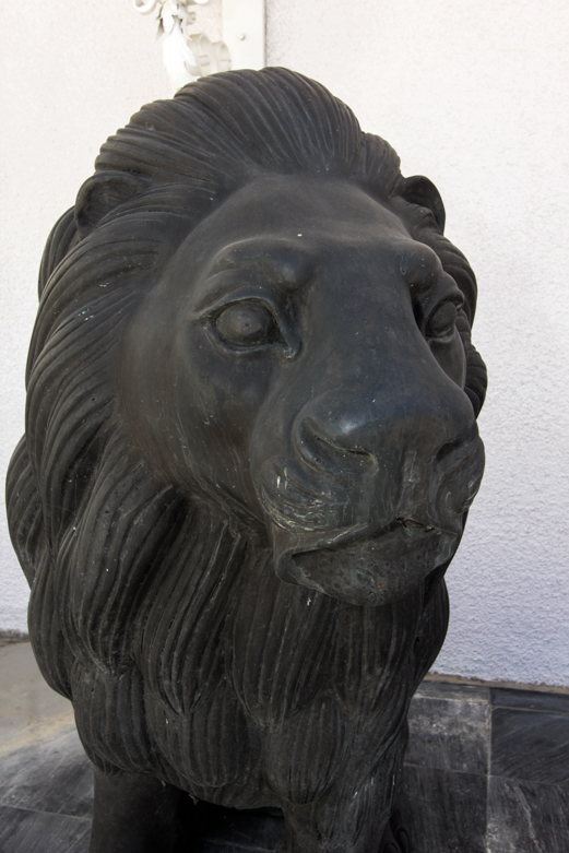 Monumental Cast Lion Statues