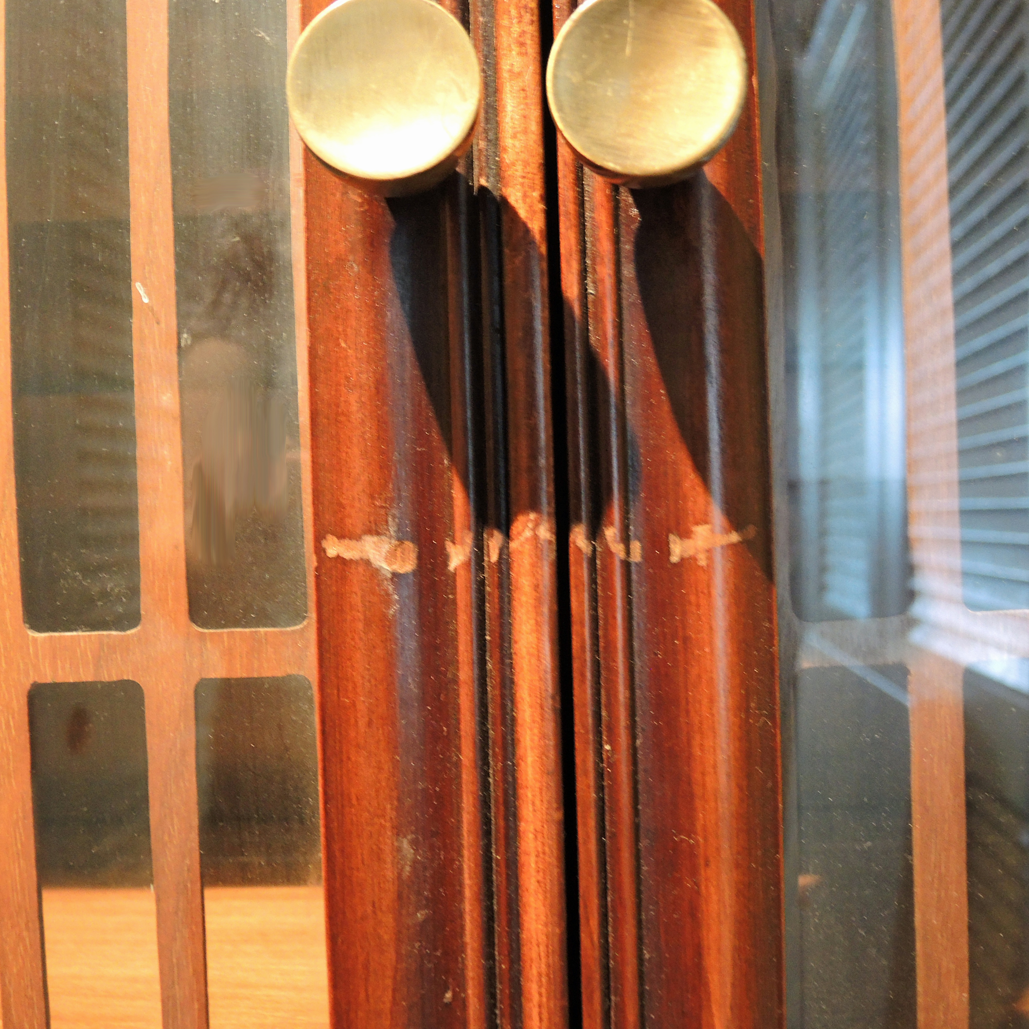 Art Deco Waterfall China Cabinet in Mahogany