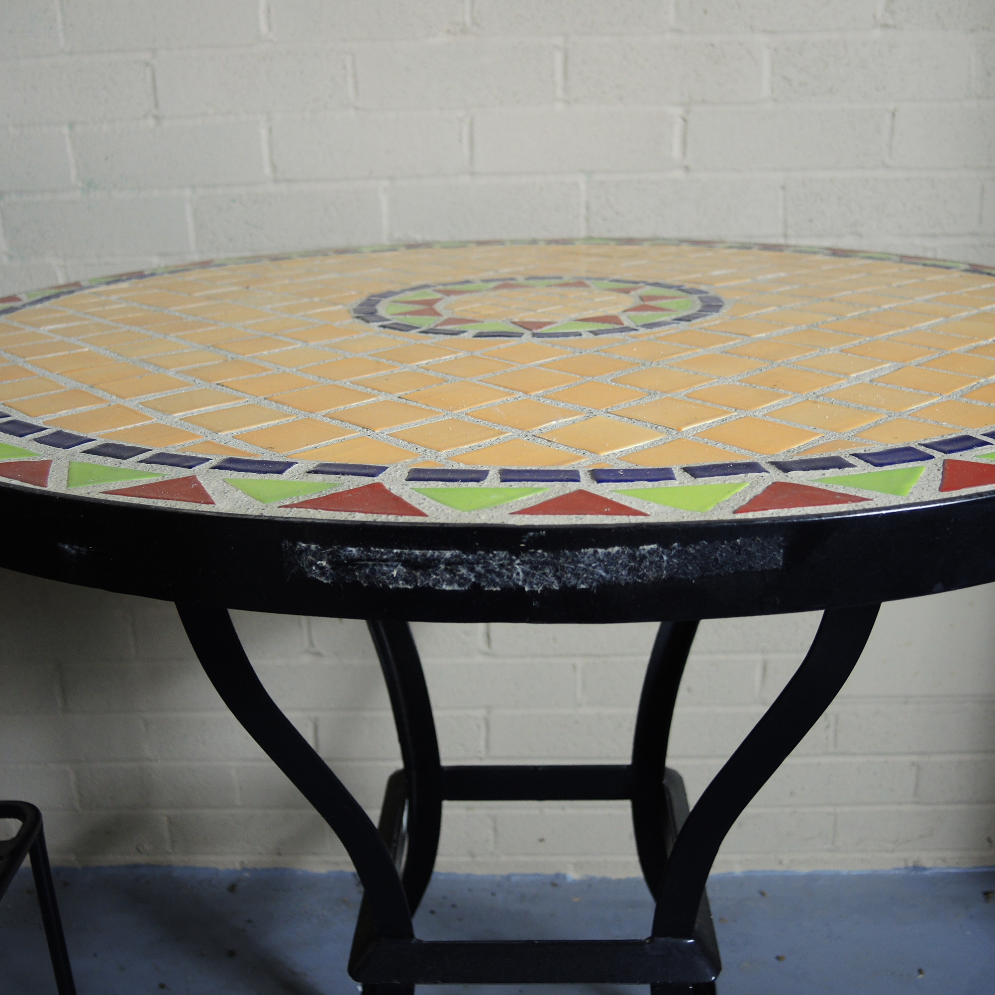 Pier One Tile Top Patio Table and Two Chairs