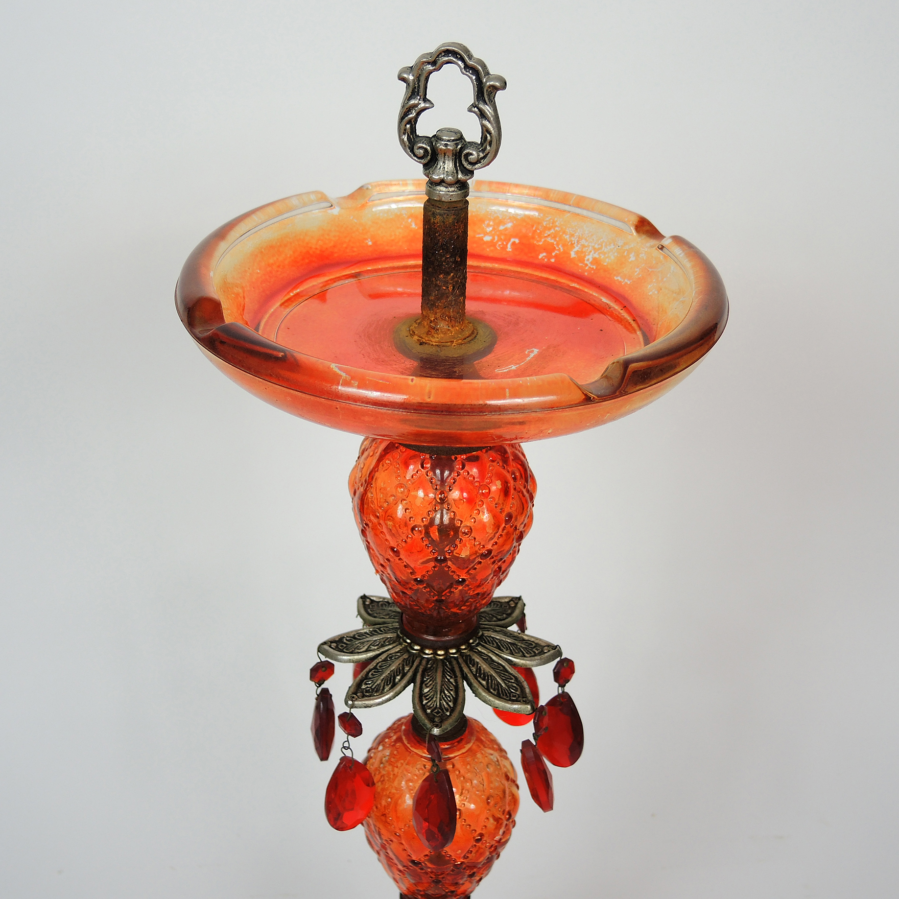 Vintage Flash Glass Smoking Stand