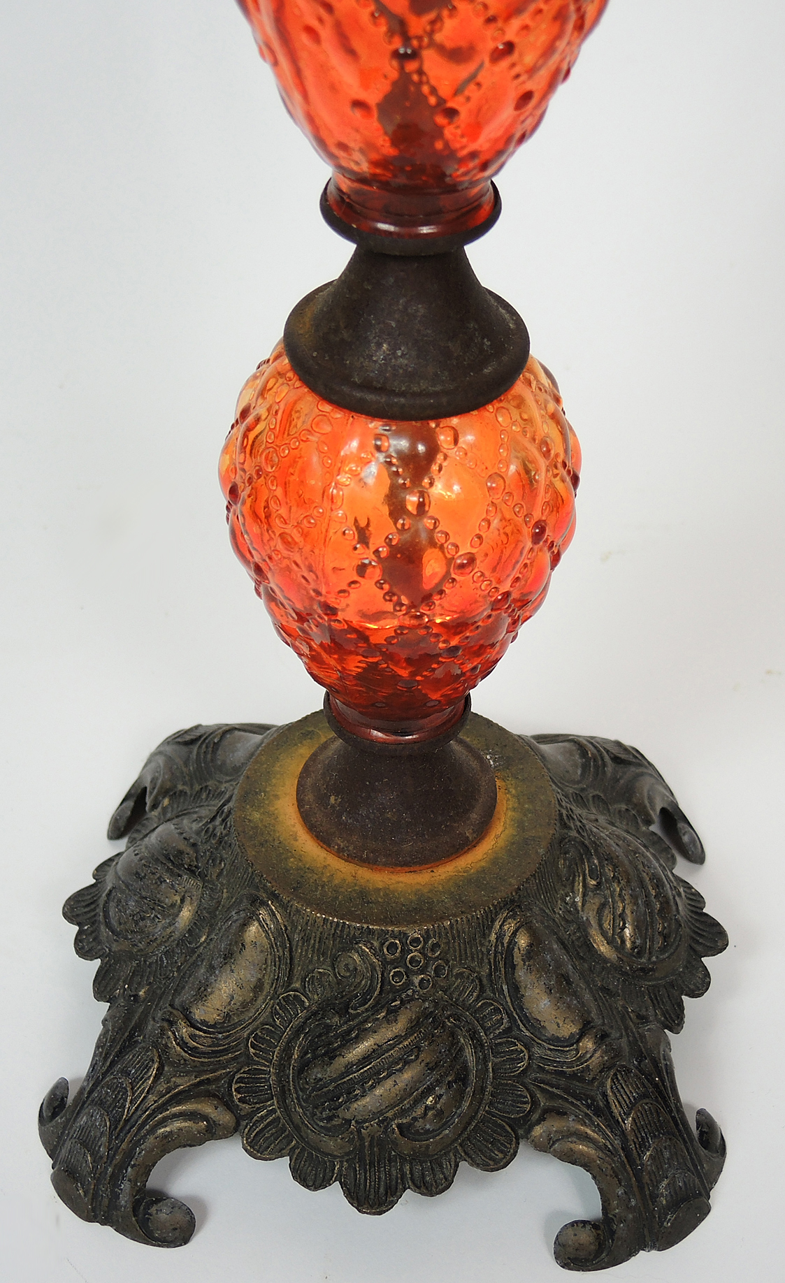 Vintage Flash Glass Smoking Stand