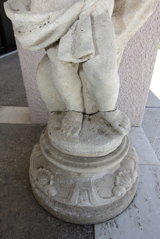 Pair of Cement Cherub Statues