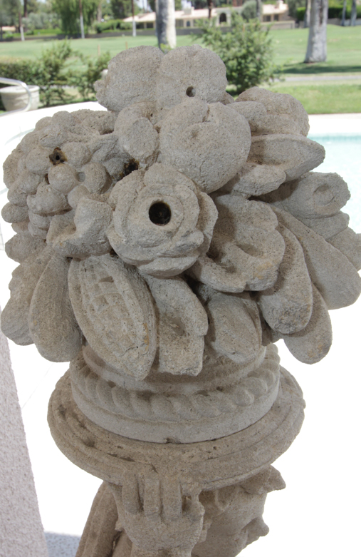 Pair of Cement Cherub Statues