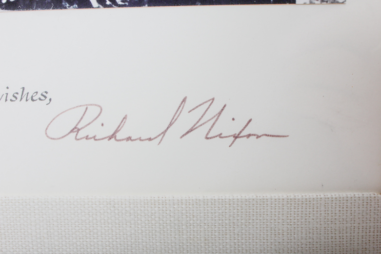 Richard Nixon Signed Photograph