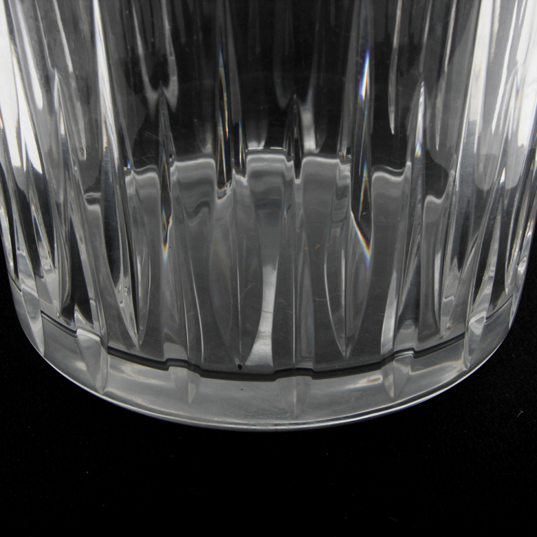 Leaded Cut Crystal Ice Bucket and Tumblers
