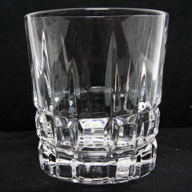 Leaded Cut Crystal Ice Bucket and Tumblers