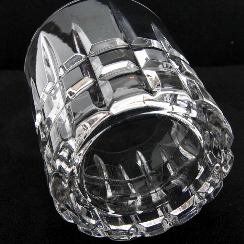 Leaded Cut Crystal Ice Bucket and Tumblers