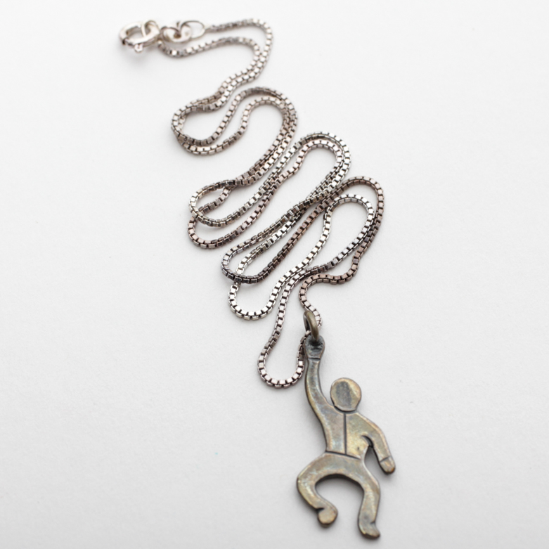 Sterling Silver Figural Pendant Necklace