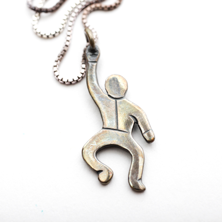 Sterling Silver Figural Pendant Necklace