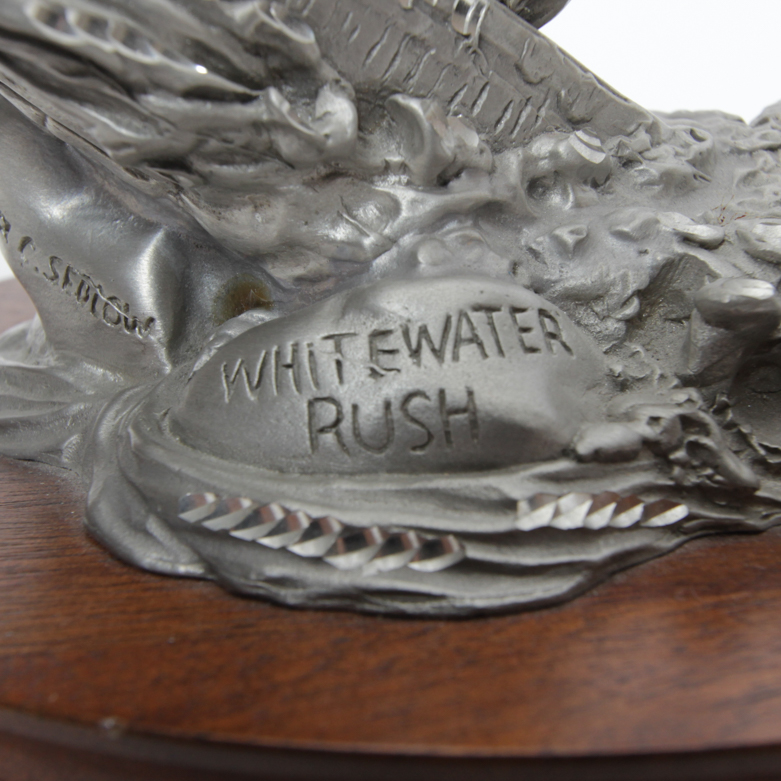 Peter C. Sedlow Limited Edition Pewter Sculpture "Whitewater Rush"