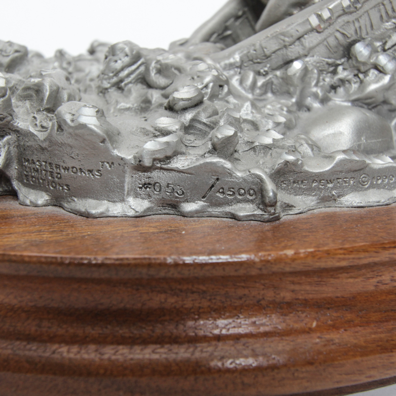 Peter C. Sedlow Limited Edition Pewter Sculpture "Whitewater Rush"