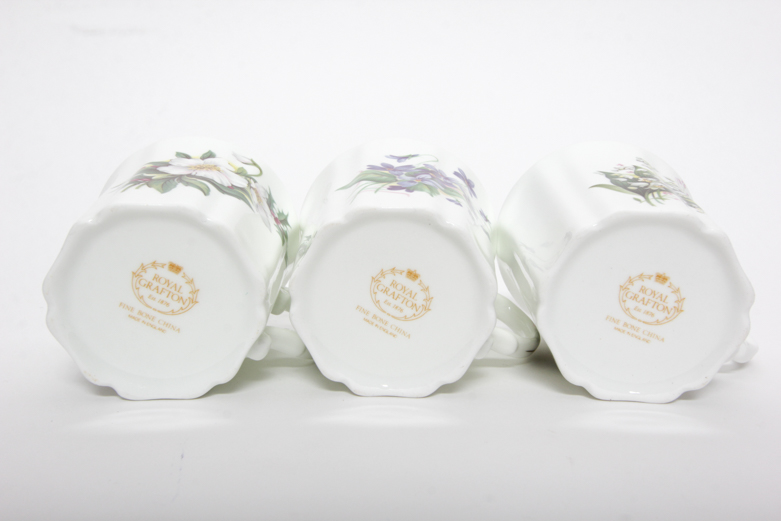 Set of Royal Grafton Bone China Teacups