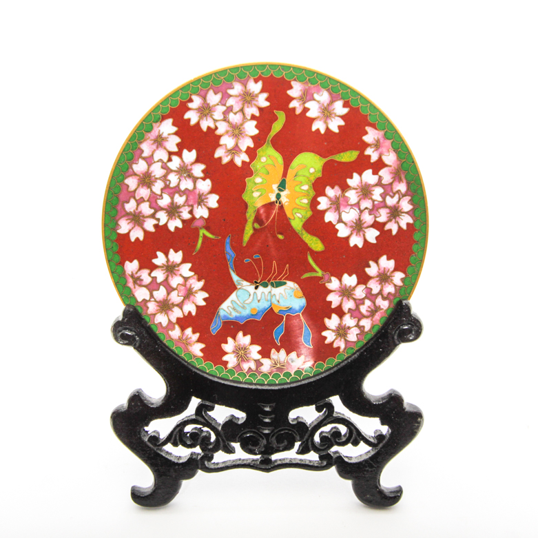 Assortment of East Asian Cloisonné and Ceramic Pieces