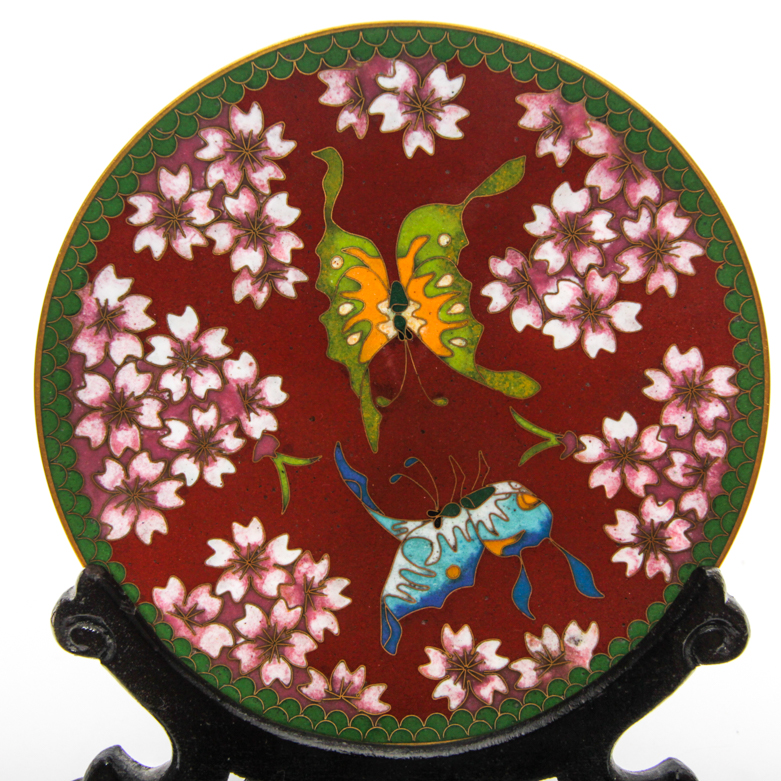 Assortment of East Asian Cloisonné and Ceramic Pieces