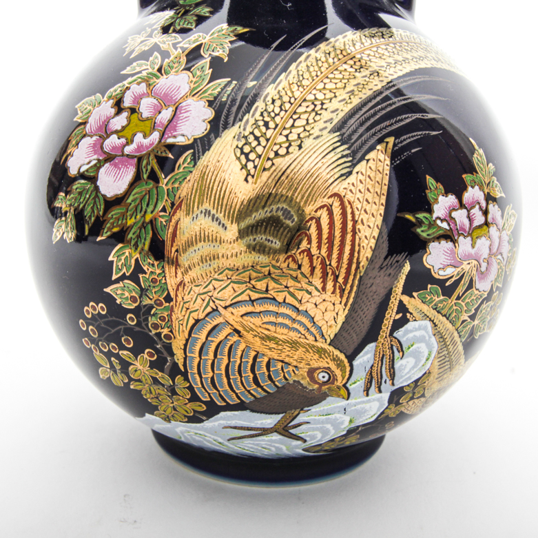 Assortment of East Asian Cloisonné and Ceramic Pieces