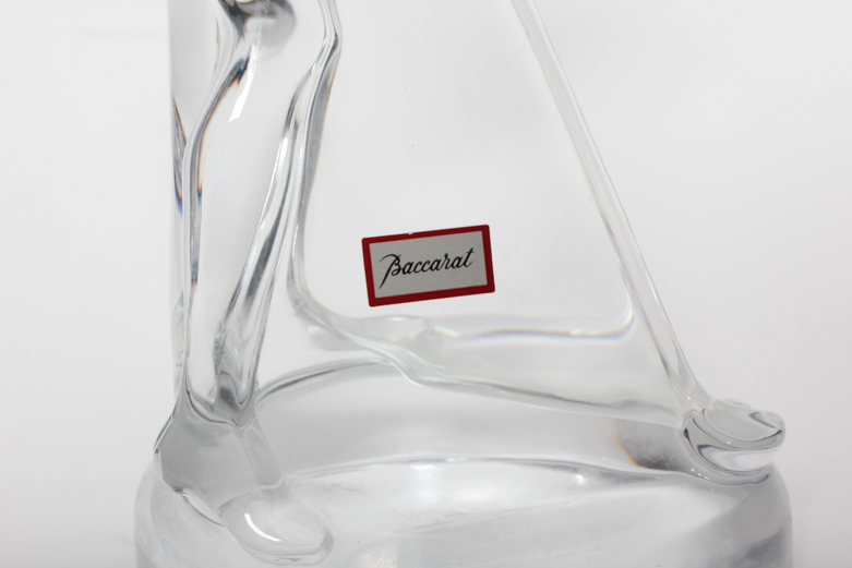 Baccarat Crystal Female Golfing Sculpture