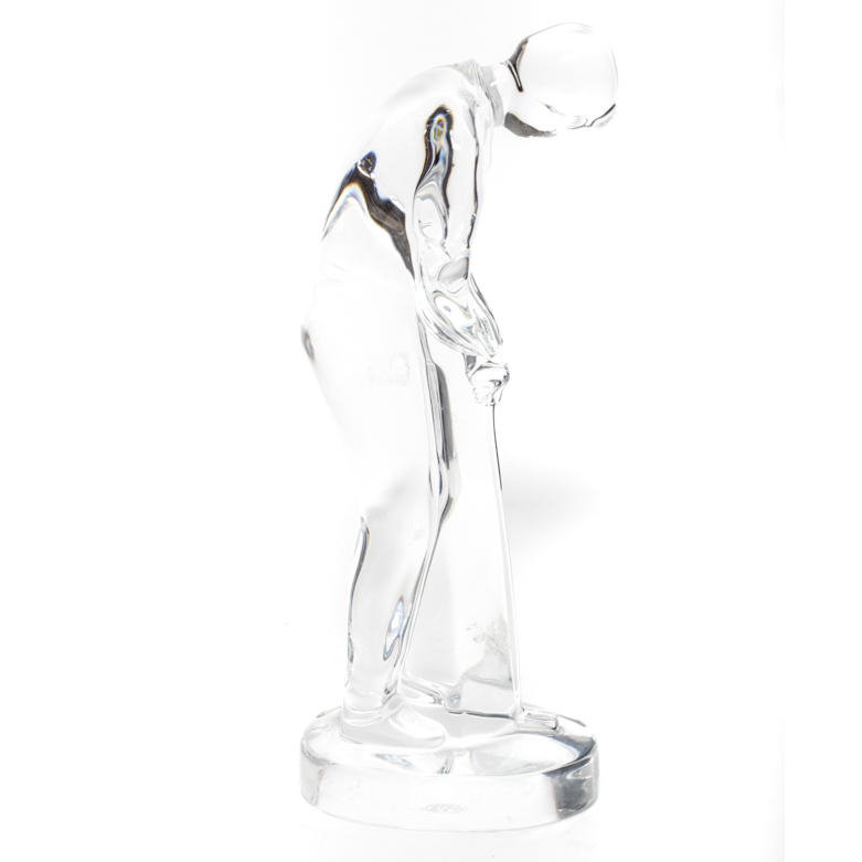 Baccarat "Augusta Golfer" Crystal Figurine