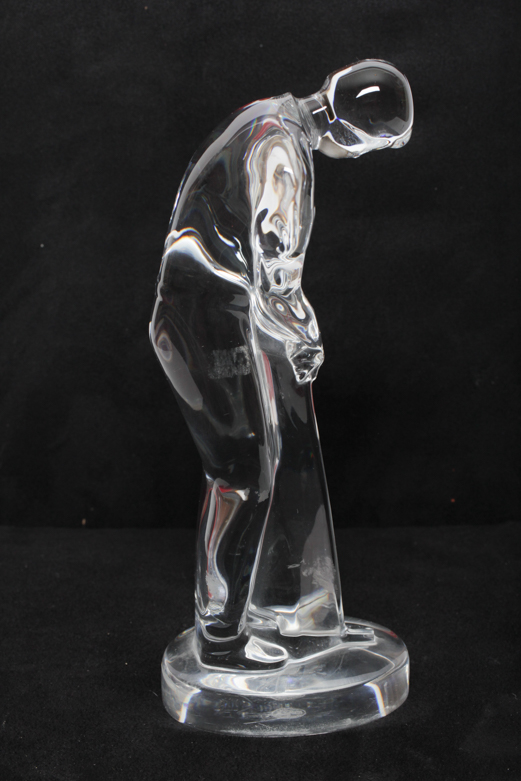 Baccarat "Augusta Golfer" Crystal Figurine
