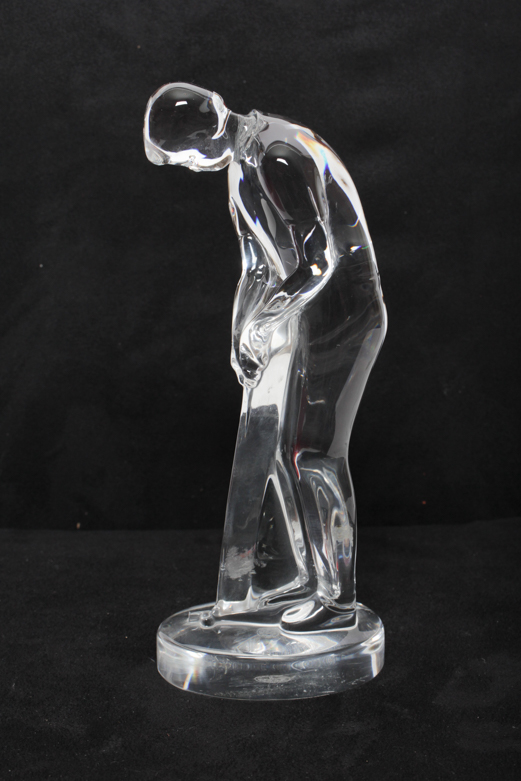 Baccarat "Augusta Golfer" Crystal Figurine