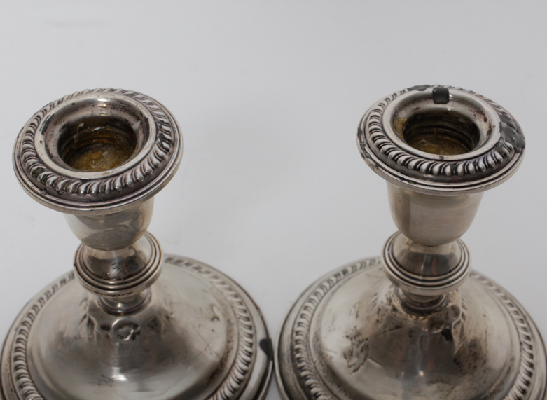 Vintage Empire Weighted Sterling Silver Candlesticks