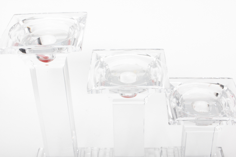 Shannon Crystal Square Candle Holders