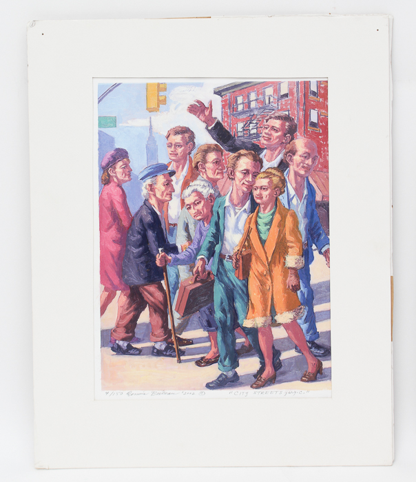 Dennis Boileau Offset Lithographs on Paper "City Streets"