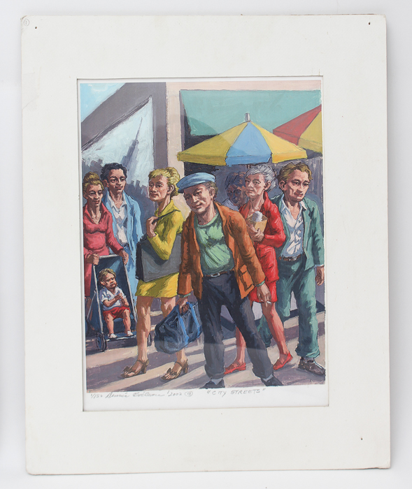 Dennis Boileau Offset Lithographs on Paper "City Streets"