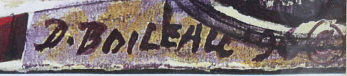 Dennis Boileau Offset Lithograph "Times Square"