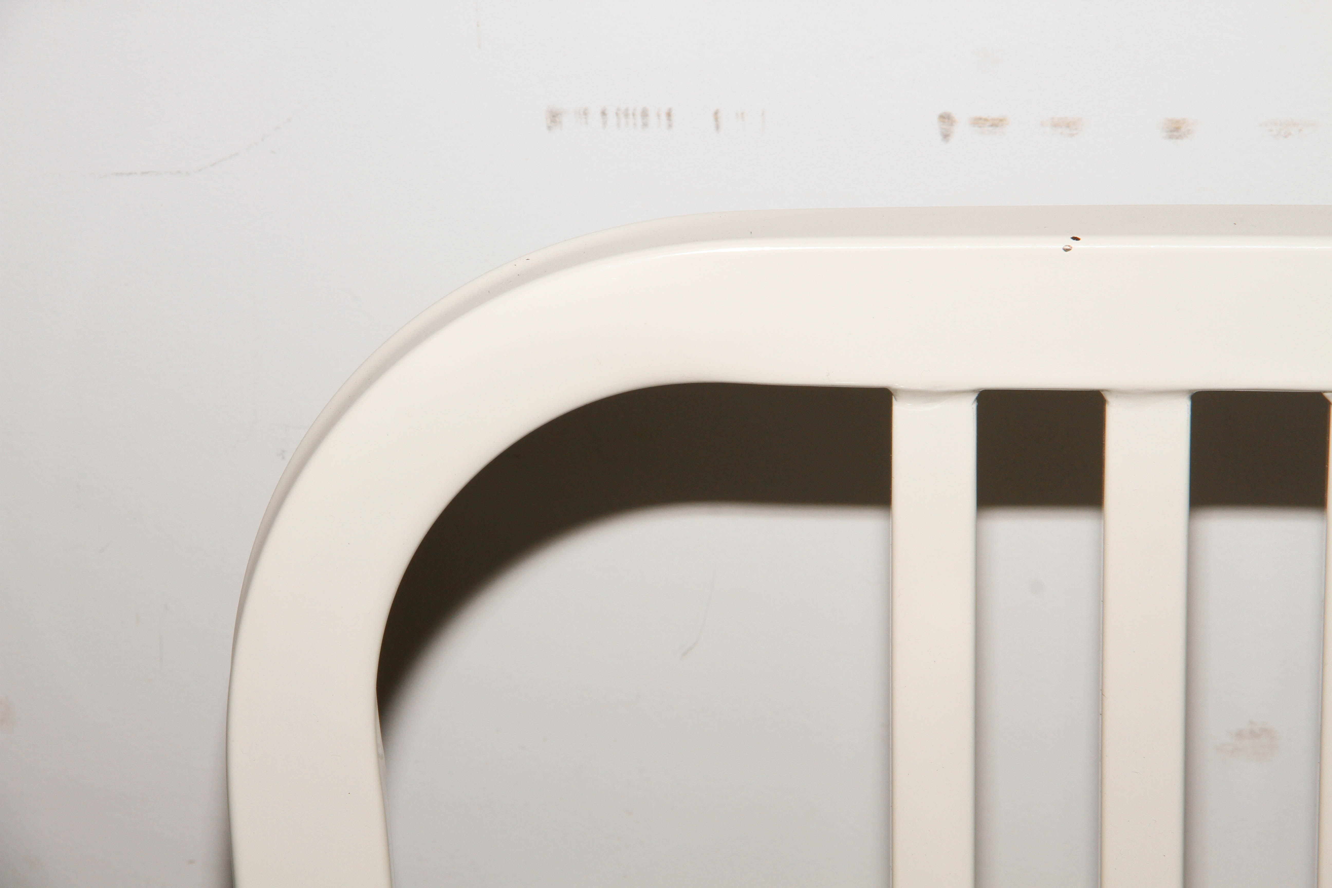 White Metal Barstools by Dimensions