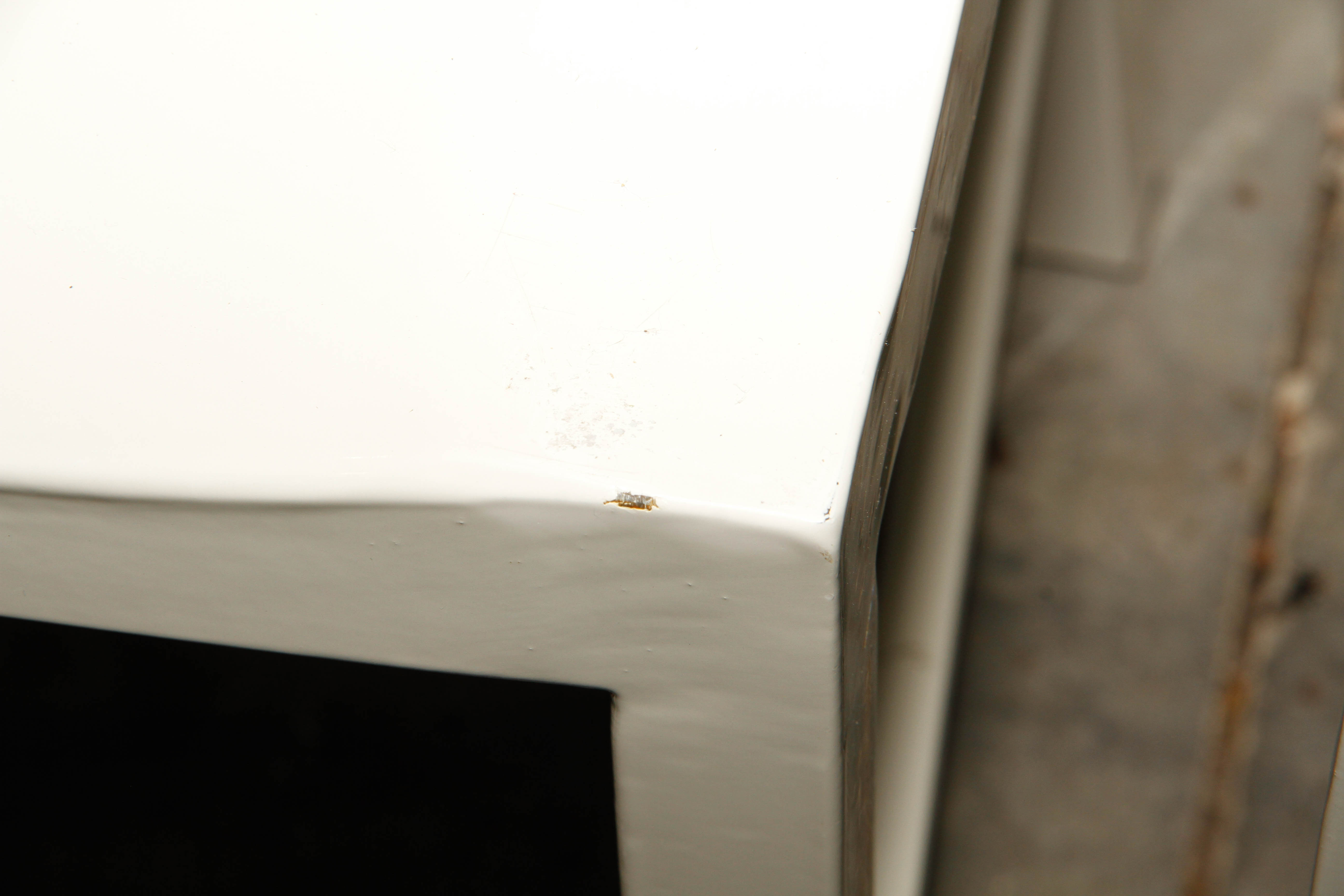 White Metal Barstools by Dimensions