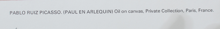 After Picasso Offset Lithograph Print on Paper "Paul en Arlequin"