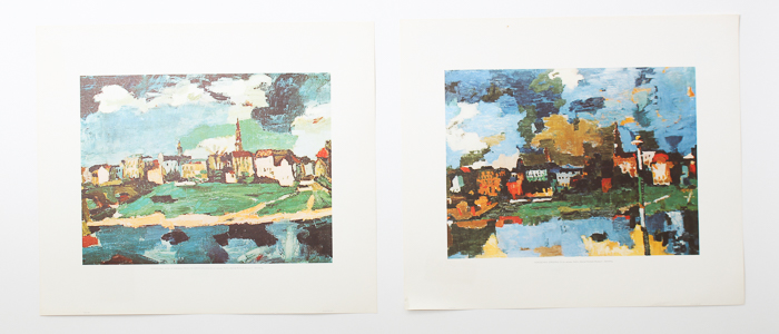 After Kokoschka Offset Lithograph Prints on Paper