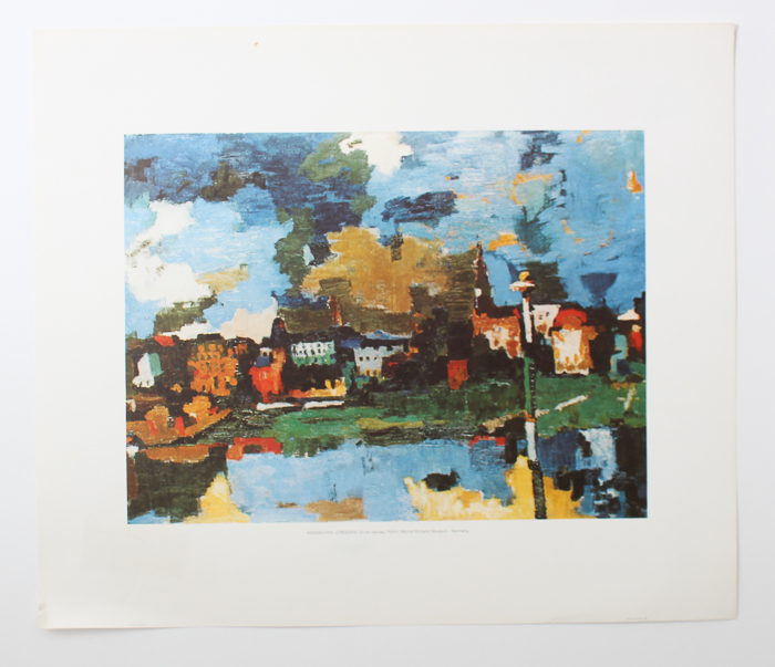 After Kokoschka Offset Lithograph Prints on Paper