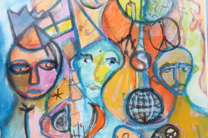 Watercolor Painting on Paper