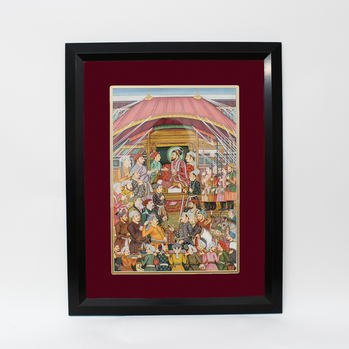 Indo-Persian Gouache Painting on Paper