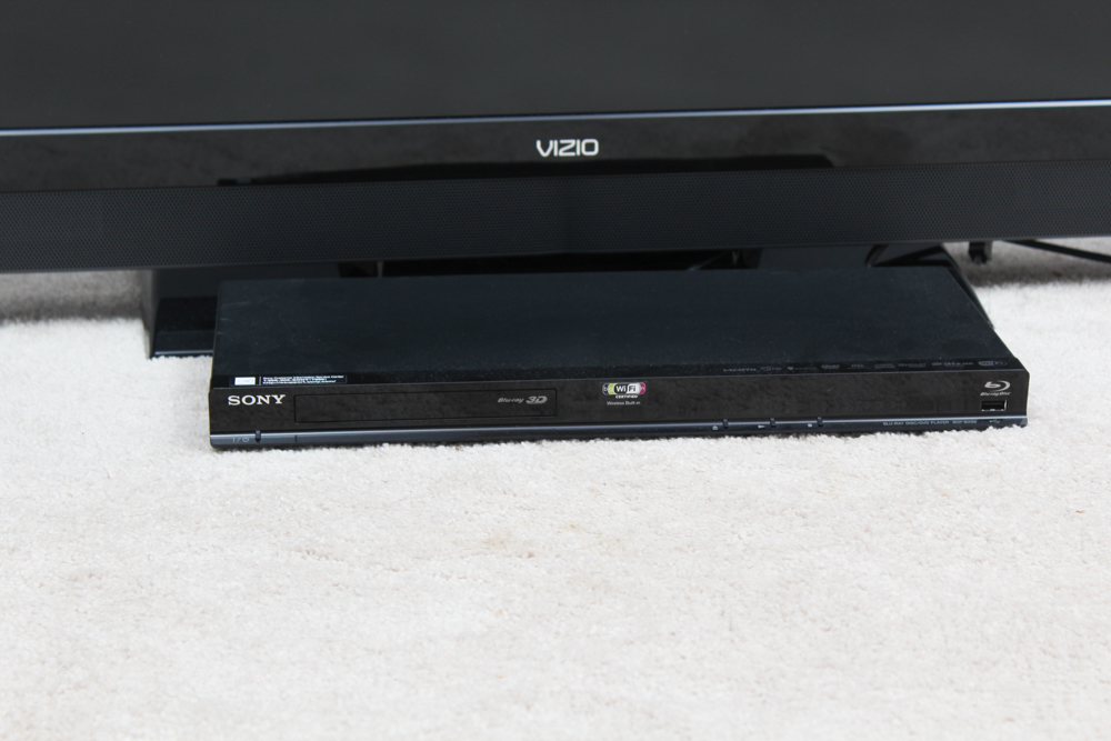 Vizio LCD 41" Television and Sony Blu-ray Player