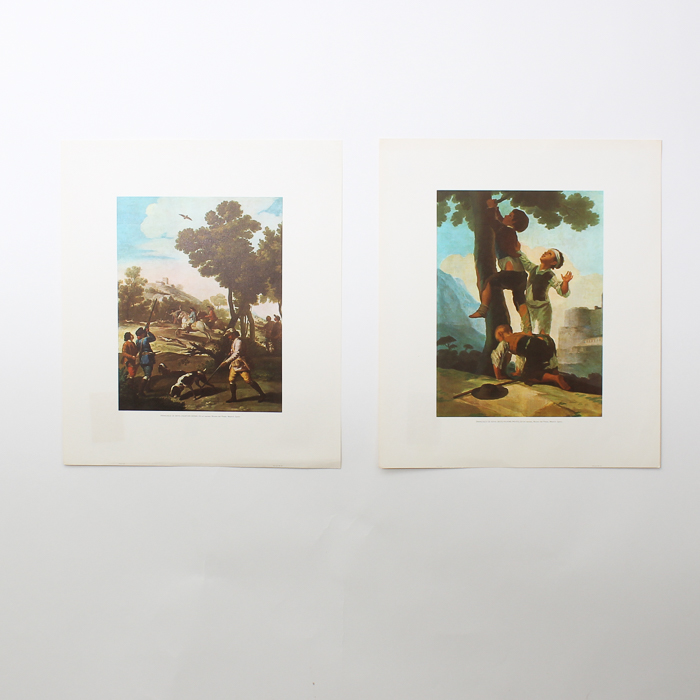 After Goya Offset Lithograph Prints on Paper