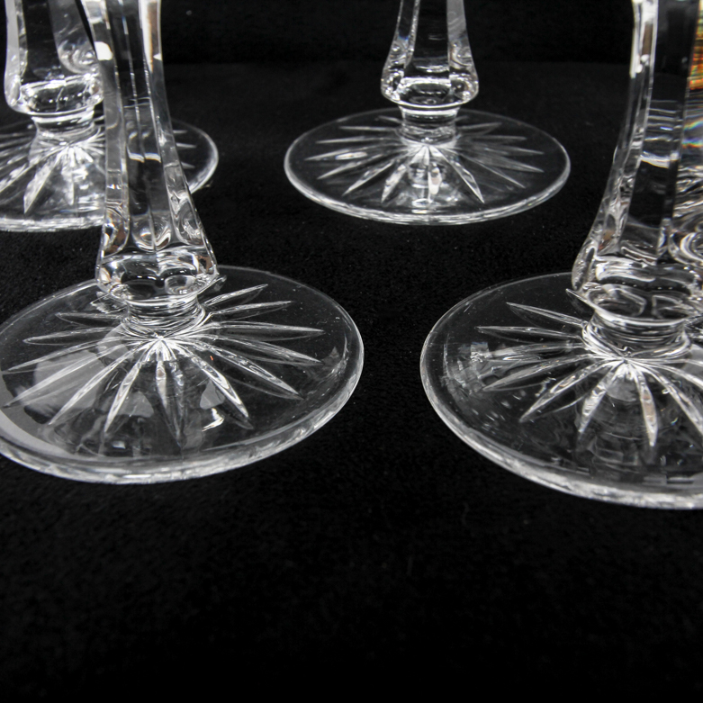 Vintage Cut Crystal Biscuit Jar with Cordial Glasses