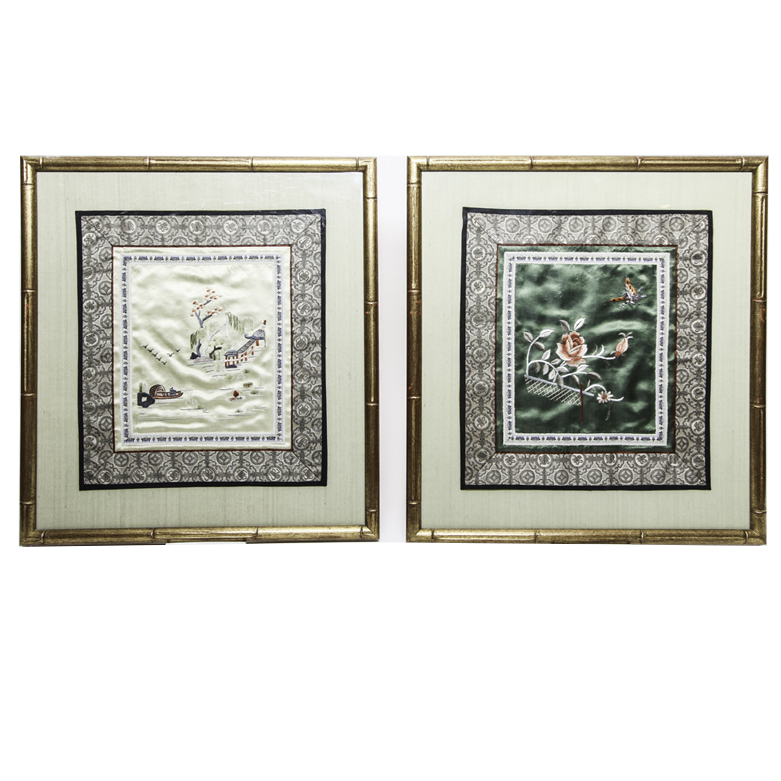 Chinese Silk Wall Embroideries